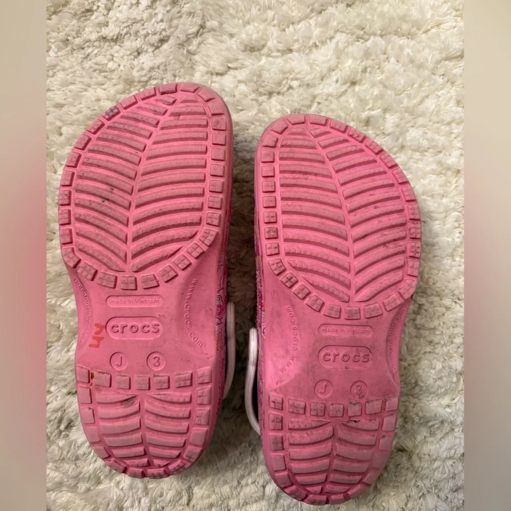 Crocs Hello Kitty and Friends Classic Pink Clogs CROCS Youth Girl Size 3
